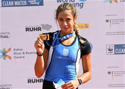 Evangelia Anastasiadou, Lightweight Women's Single Sculls, Greece, Gold, 2020 European Rowing Under 23 Championships, Duisburg, Germany