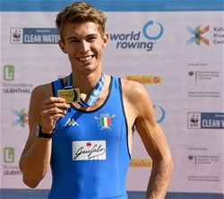 Niels Torre, Lightweight Men's Single Sculls, Italy, Gold, 2020 European Rowing Under 23 Championships, Duisburg, Germany
