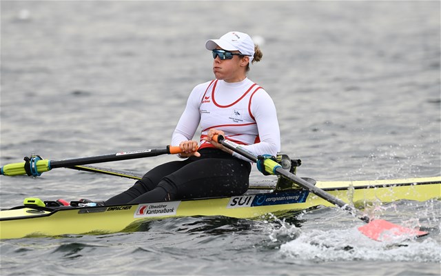 Jeannine Gmelin, Women's Single Sculls, Switzerland, 2021 European Rowing Championships, Varese, ItalyDetlev Seyb/MyRowingPhoto.com