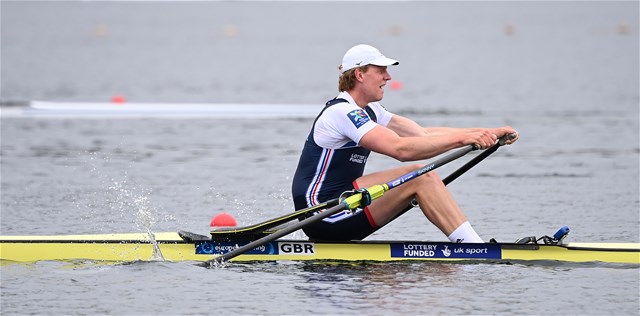 Matthew Haywood, Men's Single Sculls, Great Britain, 2021 European Rowing Championships, Varese, Italy / Detlev Seyb/MyRowingPhoto.com