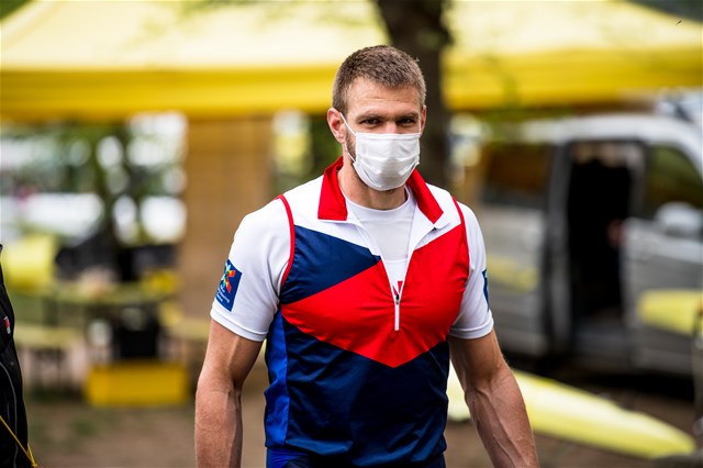 Ondrej Synek (s), Men's Double Sculls, Czech Republic, 2021 European Rowing Championships, Varese, Italy / Benedict Tufnell