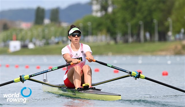 Magdalena Lobnig, Women's Single Sculls, Austria, 2021 World Rowing Cup I, Zagreb, Croatia