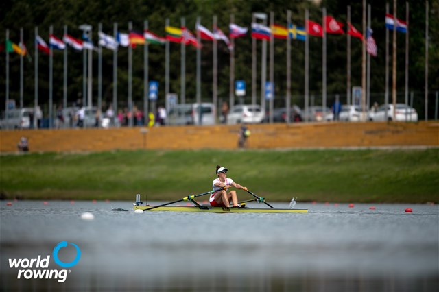 Magdalena Lobnig, Women's Single Sculls, Austria, 2021 World Rowing Cup I, Zagreb, Croatia