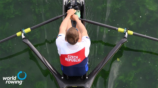 Ondrej Synek, Men's Single Sculls, Czech Republic, 2021 World Rowing Cup I, Zagreb, Croatia / Detlev Seyb/MyRowingPhoto.com
