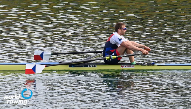 Ondrej Synek, Men's Single Sculls, Czech Republic, 2021 World Rowing Cup I, Zagreb, Croatia / Detlev Seyb/MyRowingPhoto.com