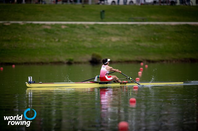Magdalena Lobnig, Women's Single Sculls, Austria, 2021 World Rowing Cup I, Zagreb, Croatia / World Rowing/Benedict Tufnell