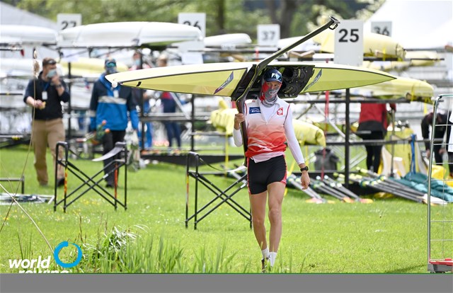Natan Wegrzycki-Szymczyk, Men's Single Sculls, Poland, 2021 World Rowing Final Olympic Qualification Regatta, Lucerne, Switzerland