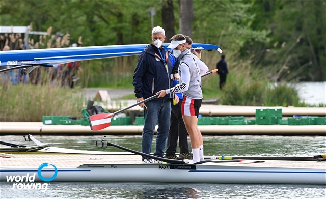 Lukas Reim, Men's Single Sculls, Austria, 2021 World Rowing Final Olympic Qualification Regatta, Lucerne, Switzerland