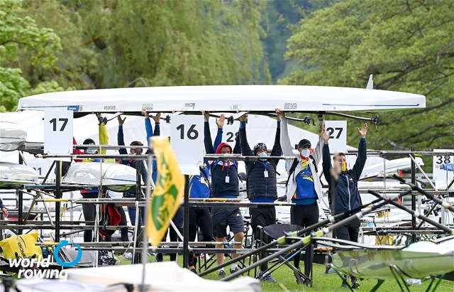 Alexandru Chioseaua (b), Florin-Sorin Lehaci, Constantin Radu, Sergiu-Vasile Bejan, Vlad-Dragos Aicoboae, Constantin Adam, Florin-Nicolae Arteni-Fintinariu, Ciprian Huc (s), Adrian Munteanu (c), Men's Eight, Romania, 2021 World Rowing Final Olympic Qualification Regatta, Lucerne, Switzerland