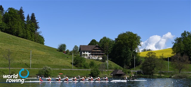 Alexandru Chioseaua (b), Florin-Sorin Lehaci, Constantin Radu, Sergiu-Vasile Bejan, Vlad-Dragos Aicoboae, Constantin Adam, Florin-Nicolae Arteni-Fintinariu, Ciprian Huc (s), Adrian Munteanu (c), Men's Eight, Romania, 2021 World Rowing Final Olympic Qualification Regatta, Lucerne, Switzerland