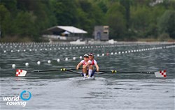 Ivana Jurkovic (b), Josipa Jurkovic (s), Women's Pair, Croatia, 2021 World Rowing Final Olympic Qualification Regatta, Lucerne, Switzerland / Detlev Seyb/MyRowingPhoto.com