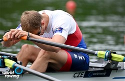 Jakub Podrazil (b), Jan Cincibuch (s), Men's Double Sculls, Czech Republic, 2021 World Rowing Final Olympic Qualification Regatta, Lucerne, Switzerland