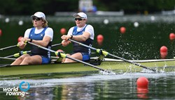 Jonathan Kirkegaard (b), Kevin Cardno (s), Men's Double Sculls, United States of America, 2021 World Rowing Final Olympic Qualification Regatta, Lucerne, Switzerland
