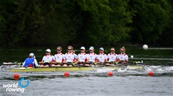 Marina Rubtsova (b), Olga Inozemtseva, Olga Zaruba, Ekaterina Potapova, Anastasia Tikhanova, Elizaveta Kornienko, Elena Daniliuk, Ekaterina Glazkova (s), Elizaveta Krylova (c), Women's Eight, Russian Federation, 2021 World Rowing Final Olympic Qualification Regatta, Lucerne, Switzerland / Detlev Seyb/MyRowingPhoto.com