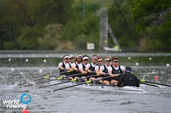 Thomas James Murray (b), Hamish Bond, Shaun Kirkham, Michael Brake, Daniel Hunter Williamson, Phillip Wilson, Tom Holden Mackintosh, Matt David Macdonald (s), Sam Bosworth (c), Men's Eight, New Zealand, 2021 World Rowing Final Olympic Qualification Regatta, Lucerne, Switzerland / Detlev Seyb/MyRowingPhoto.com