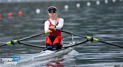 Tatsiana Klimovich, Women's Single Sculls, Belarus, 2021 World Rowing Final Olympic Qualification Regatta, Lucerne, Switzerland / Detlev Seyb/MyRowingPhoto.com