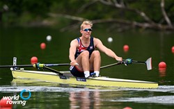 Matthew Haywood, Men's Single Sculls, Great Britain, 2021 World Rowing Final Olympic Qualification Regatta, Lucerne, Switzerland / Detlev Seyb/MyRowingPhoto.com