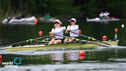 Marie-Louise Drager (b), Katrin Volk (s), Lightweight Women's Double Sculls, Germany, 2021 World Rowing Final Olympic Qualification Regatta, Lucerne, Switzerland / Detlev Seyb/MyRowingPhoto.com