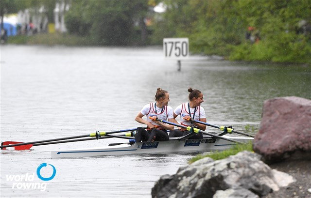 Patricia Merz (b), Frederique Rol (s), Lightweight Women's Double Sculls, Switzerland, 2021 World Rowing Final Olympic Qualification Regatta, Lucerne, Switzerland / Detlev Seyb/MyRowingPhoto.com