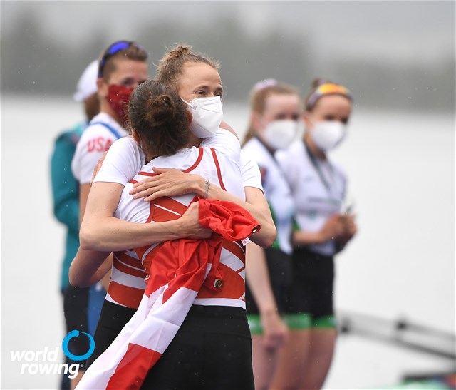 Patricia Merz (b), Frederique Rol (s), Lightweight Women's Double Sculls, Switzerland, 2021 World Rowing Final Olympic Qualification Regatta, Lucerne, Switzerland / Detlev Seyb/MyRowingPhoto.com
