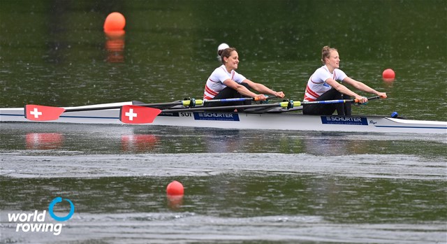 Patricia Merz (b), Frederique Rol (s), Lightweight Women's Double Sculls, Switzerland, 2021 World Rowing Final Olympic Qualification Regatta, Lucerne, Switzerland - Detlev Seyb/MyRowingPhoto.com