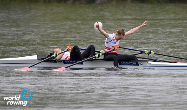 Patricia Merz (b), Frederique Rol (s), Lightweight Women's Double Sculls, Switzerland, 2021 World Rowing Final Olympic Qualification Regatta, Lucerne, Switzerland - Detlev Seyb/MyRowingPhoto.com