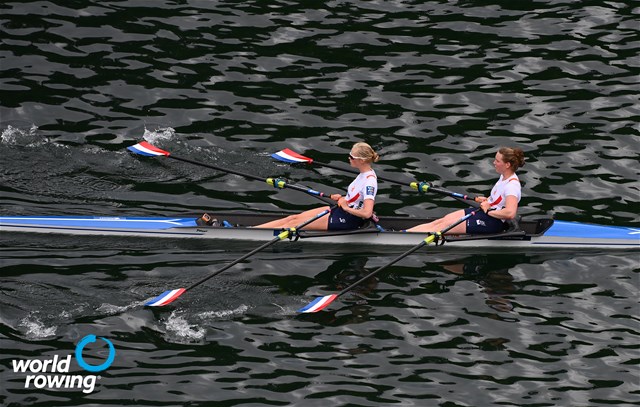 Tessa Dullemans (b), Ilse Kolkman (s), Women's Double Sculls, Netherlands, 2021 World Rowing Cup II, Lucerne, Switzerland / Detlev Seyb/MyRowingPhoto.com
