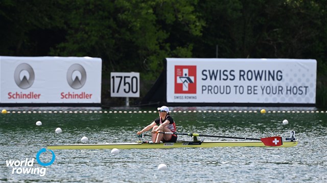 Jeanine Rosanna Gmelin, Women's Single Sculls, Switzerland, 2021 World Rowing Cup II, Lucerne, Switzerland / Detlev Seyb/MyRowingPhoto.com