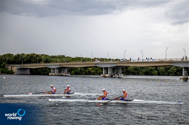 Martin Sinkovic (b), Valent Sinkovic (s), Men's Double Sculls, Croatia, 2022 European Rowing Championships, Munich, Germany / World Rowing/Benedict Tufnell