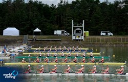 Men's Eight, Heats, 2021 World Rowing Under 23 Championships, Racice, Czech Republic / Detlev Seyb/MyRowingPhoto.com