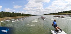 Start, Men's Eight, 2021 World Rowing Under 23 Championships, Racice, Czech Republic / Detlev Seyb/MyRowingPhoto.com