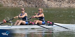 Katherine Maietta (b), Josephine Konopka (s), Women's Double Sculls, United States of America, 2021 World Rowing Under 23 Championships, Racice, Czech Republic / Detlev Seyb/MyRowingPhoto.com