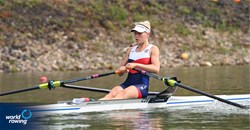 Veronika Cinkova, Lightweight Women's Single Sculls, Czech Republic, 2021 World Rowing Under 23 Championships, Racice, Czech Republic / Detlev Seyb/MyRowingPhoto.com