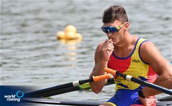 Men's Quadruple Sculls, Romania, 2021 World Rowing Under 23 Championships, Racice, Czech Republic / Detlev Seyb/MyRowingPhoto.com