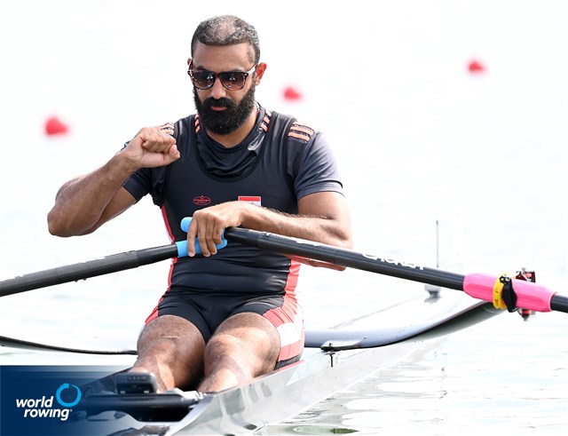 Mohammed Al-Khafaji, Men's Single Sculls, Iraq, 2021 Olympic Games Regatta, Tokyo, Japan / World Rowing/Detlev Seyb