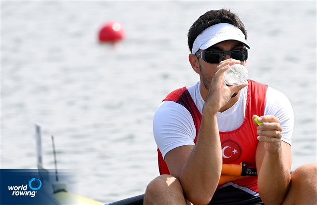 Onat Kazakli, Men's Single Sculls, Turkey, 2021 Olympic Games Regatta, Tokyo, Japan / World Rowing/Detlev Seyb