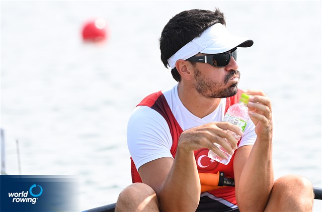 Onat Kazakli, Men's Single Sculls, Turkey, 2021 Olympic Games Regatta, Tokyo, Japan / World Rowing/Detlev Seyb