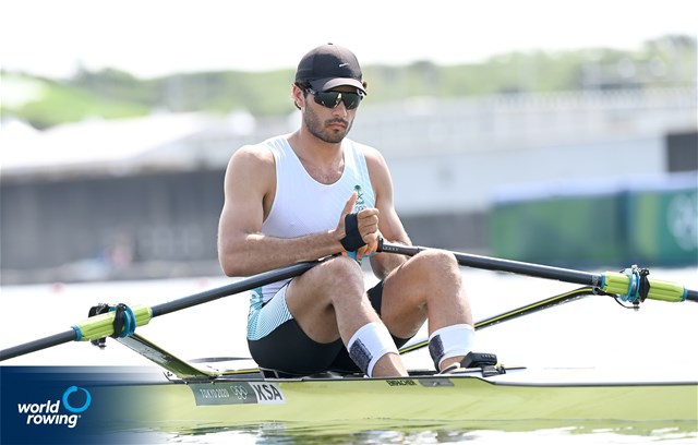 Husein Alireza, Men's Single Sculls, Saudi Arabia, 2021 Olympic Games Regatta, Tokyo, Japan / World Rowing/Detlev Seyb