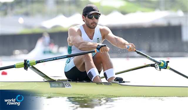 Husein Alireza, Men's Single Sculls, Saudi Arabia, 2021 Olympic Games Regatta, Tokyo, Japan / World Rowing/Detlev Seyb