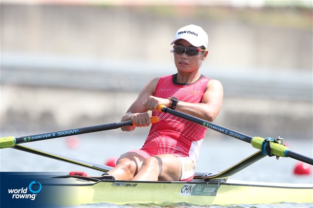Yan Jiang, Women's Single Sculls, People's Republic of China, 2021 Olympic Games Regatta, Tokyo, Japan / World Rowing/Igor Meijer