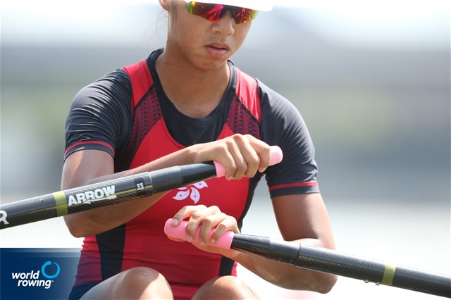 Wing Yan Winne Hung, Women's Single Sculls, Hong Kong, China, 2021 Olympic Games Regatta, Tokyo, Japan / World Rowing/Igor Meijer