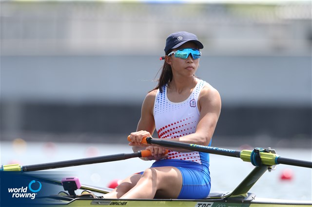 Yi-Ting Huang, Women's Single Sculls, Chinese Taipei, 2021 Olympic Games Regatta, Tokyo, Japan / World Rowing/Igor Meijer