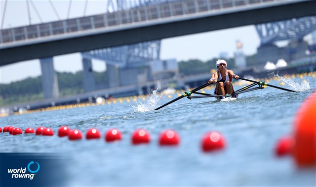 Helene Lefebvre (b), Elodie Ravera-Scaramozzino (s), Women's Double Sculls, France, 2021 Olympic Games Regatta, Tokyo, Japan / World Rowing/Igor Meijer