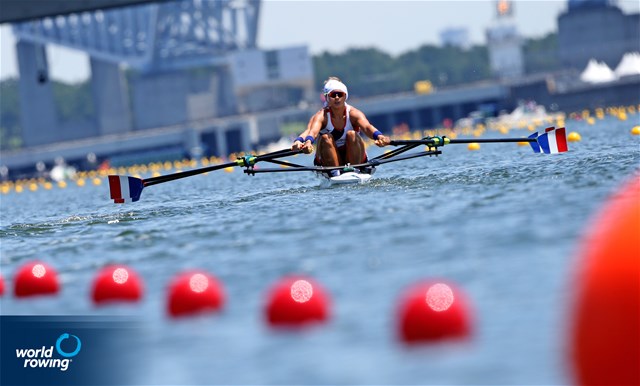 Helene Lefebvre (b), Elodie Ravera-Scaramozzino (s), Women's Double Sculls, France, 2021 Olympic Games Regatta, Tokyo, Japan / World Rowing/Igor Meijer