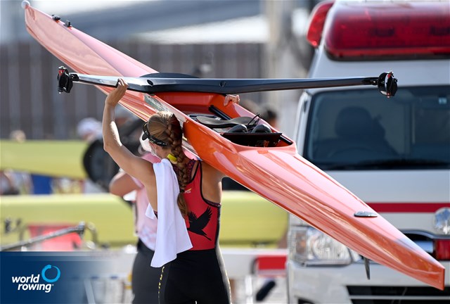 Kathleen Noble, Women's Single Sculls, Uganda, 2020 Olympic Games Regatta, Tokyo, Japan / World Rowing/Detlev Seyb