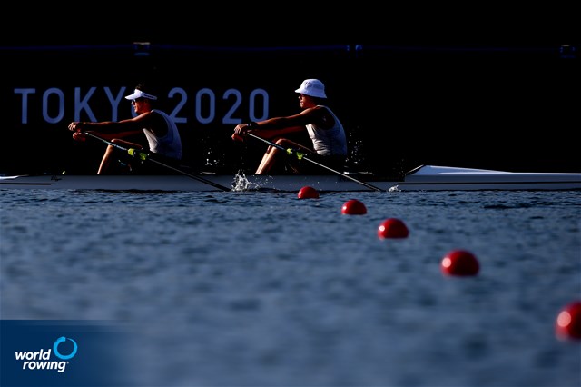 Jack Lopas (b), Christopher Harris (s), Men's Double Sculls, New Zealand, 2020 Olympic Games Regatta, Tokyo, Japan / World Rowing/Igor Meijer