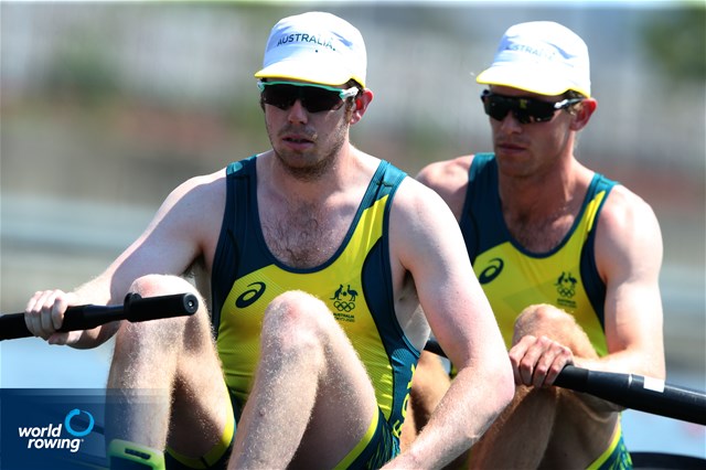 Sam Hardy (b), Joshua Hicks (s), Men's Pair, Australia, 2020 Olympic Games Regatta, Tokyo, Japan / World Rowing/Igor Meijer