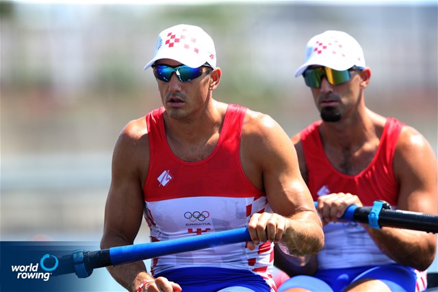 Martin Sinkovic (b), Valent Sinkovic (s), Men's Pair, Croatia, 2020 Olympic Games Regatta, Tokyo, Japan / World Rowing/Igor Meijer