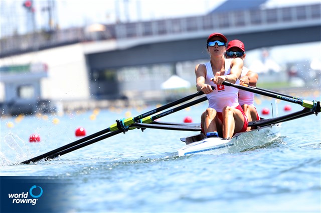 Patricia Merz (b), Frederique Rol (s), Lightweight Women's Double Sculls, Switzerland, 2020 Olympic Games Regatta, Tokyo, Japan / World Rowing/Igor Meijer