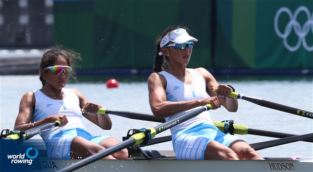 Yulisa Lopez (b), Jennieffer Zuniga (s), Lightweight Women's Double Sculls, Guatemala, 2020 Olympic Games Regatta, Tokyo, Japan / World Rowing/Igor Meijer